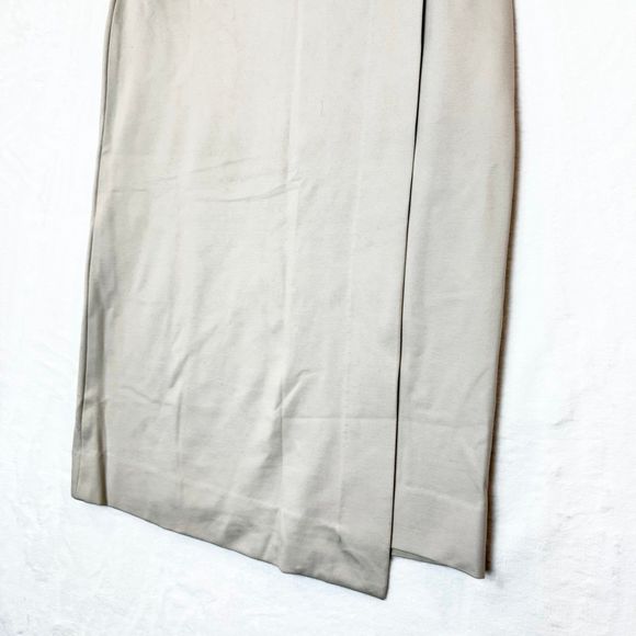 Aritzia Babaton Billy Asymmetrical Waist Button Midi Pencil Skirt side 6 - Picture 5 of 9